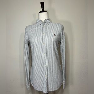 POLO RALPH LAUREN OXFORD KNIT SHIRT SIZE M